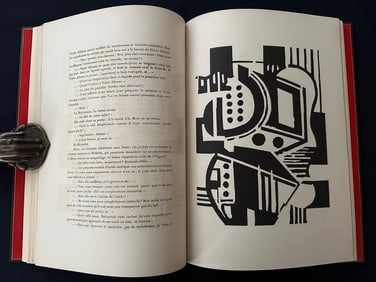 Leger-Malraux. Lunes en papier. 1921, with 7 woodcuts by Leger. One of 112 copies