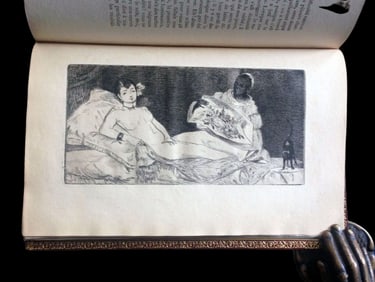 Manet by Zola. 1867. with Manet etching Olympia.