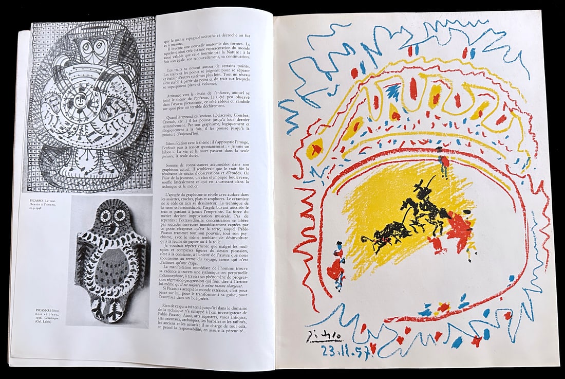 XXe Siecle 10. With 4 original color lithographs by Picasso, Dubuffet, Poliakoff and Zao Wou-Ki. (1 of 3)