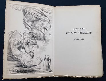 Dali. Deux fatrasies 1963 with 4 original engravings.