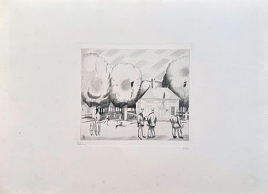 Jean Emile Labourer signed and numbered Etching. 1925. One of 100 copies.