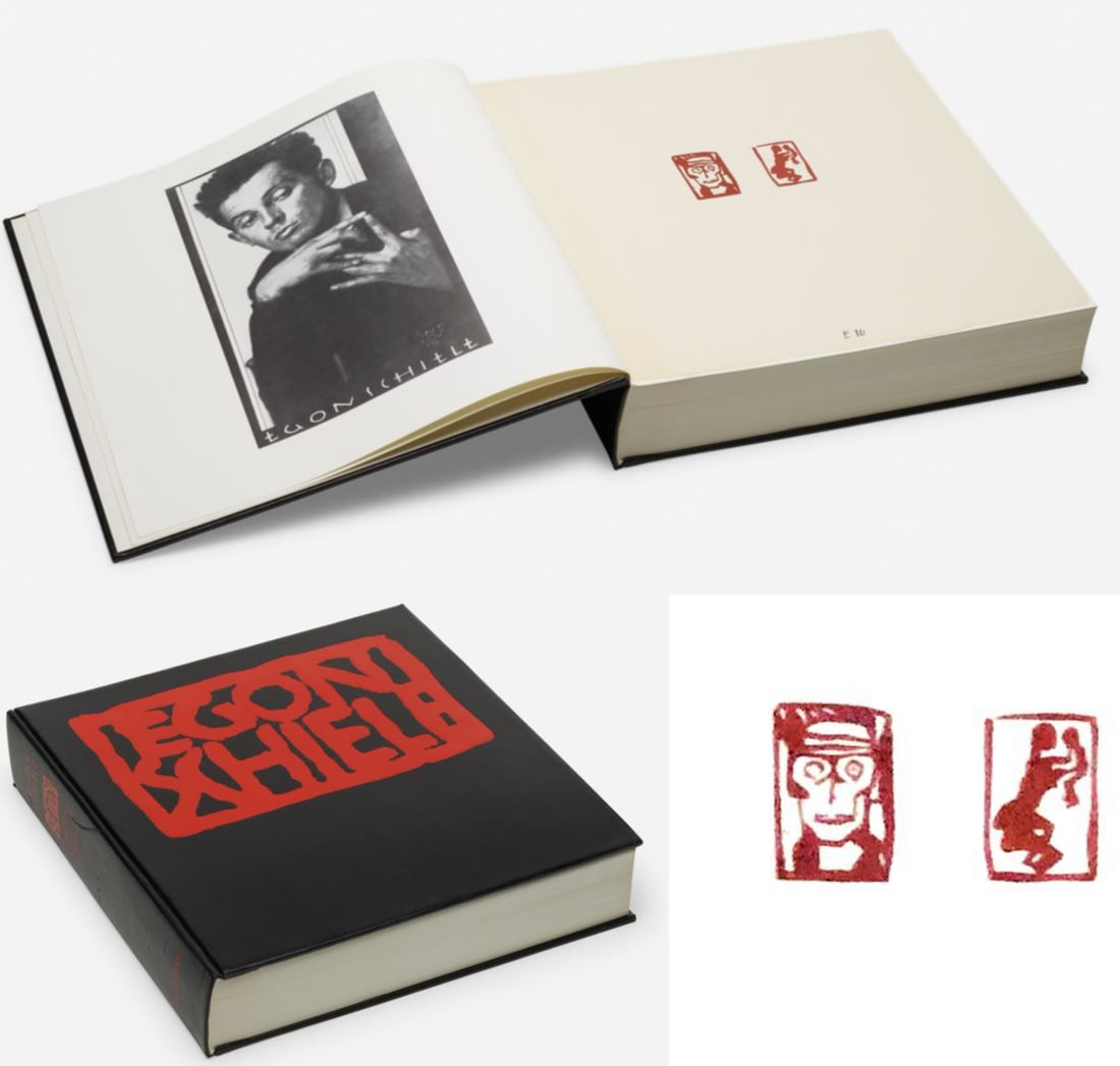 Egon Schiele. Watercolors – Drawings: De Luxe Edition, with 2 rubber-cuts (1 of 3)