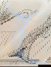 Elektra. Woodcut by Max Ernst. 1959.