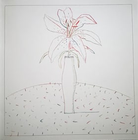 Jean Michel Folon. Book with two drawings and dedication. 1982