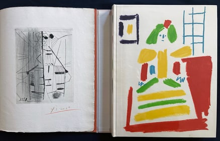 Picasso Les Menines et la vie. Deluxe editions with an original etching signed by Picasso.