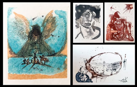 Dali. La Vida es Suenos, 1975. Deluxe. With 41 etchings in b/w, color, sanguine + canceled proof.