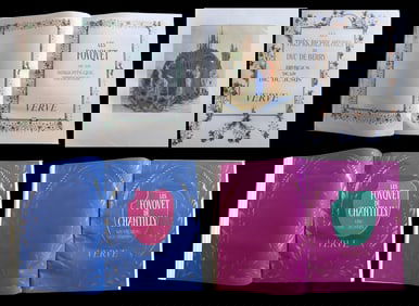 Verve issues 9 to 12. 1943-1945. Full-color reproductions of Jean Fouquet.