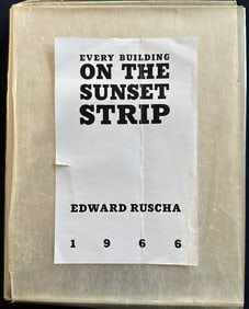 Ed Ruscha: Each Building on Sunset Boulevard. 1968.