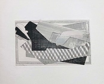 Jacques Villon Etching. 1947, from the portfolio Du Cubisme