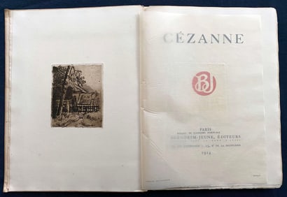 Cezanne. 1914. With one original etching + 6 Lithographs (Cezanne, Matisse, Bonnard, Maillol,