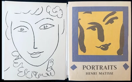 Henri Matisse. Portraits. 1954. With an original lithograph