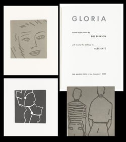 Alex Katz. GLORIA. 25 Etchings by Katz + 28 Poems by Berkson.