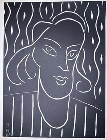 Teeny. Original woodcut by Matisse. 1938.
