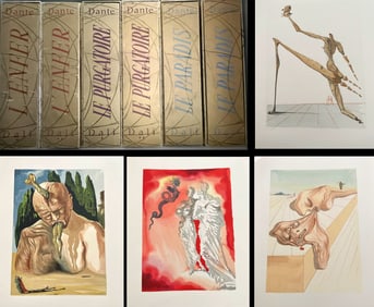 Dali. La Divine Comedie 6 vols. One of 350 copies with decomposion prints.
