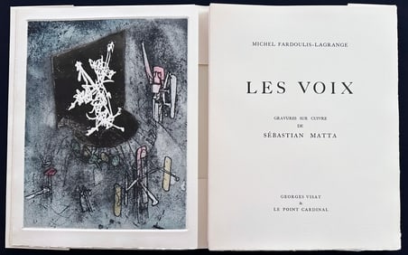 Les Voix. With 10 embossed engravings by Matta, 1964, one of 125 copies
