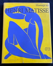 Homage to Henri Matisse. 1970. With Teeny linocut.