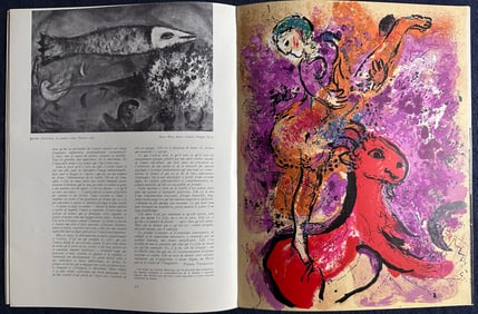 Xxe Siecle 9. Prints by Chagall, Fautrier Delaunay, Mondrain, Capogrossi, and Magnelli, 1957