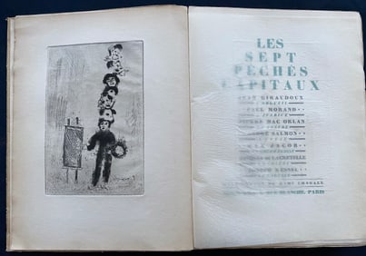 Les Sept Peches Capitaux, 1926, 15 etchings by Marc Chagall.