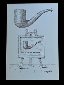 Aube à l'antipode by Alain Jouffroy. With 7 illustrations by René Magritte. One of 100 copies.