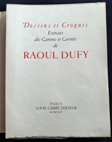 Drawings and sketches from the cartoons and notebooks of Raoul Dufy. 1944.