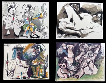 Pablo Picasso. Au Baiser D Avignon. With 12 Lithographs by Picasso.
