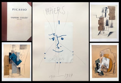 Papiers Colles 1910-1914. With 10 prints after Picasso + Frontispiece