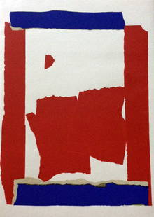 Lettres de Nicolas de Stael a Pierre Lecuire, 1966. With an original lithograph: Nicolas de Stael, Pierre Lecuire. Paris Pierre Lecuire, 1966. Illustrated with an original lithograph in color by Nicolas de Stael, on the cover, loose as issued, in its original blue cardboard slipca
