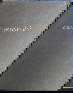 Zao Wou Ki Folder. Inscribed by Zao Wou-Ki with ten prints of his artwork. 1963.: This album was published by the Galerie de France on the occasion of the exhibition of Zao Wou-Ki's recent works (June 7, July 7 1963). The title page is inscribed with dedication from Zao Wou-Ki in p