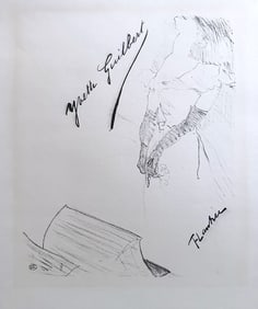 Toulouse Lautrec. Pour Yvette Original lithograph