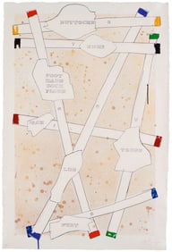 Jasper Johns Sketch from Untitled I, from Casts from Untitled. 1974