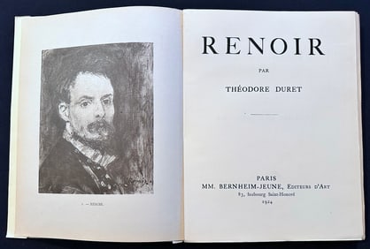 Renoir par Theodore Duret. With one original drypoint, 1924