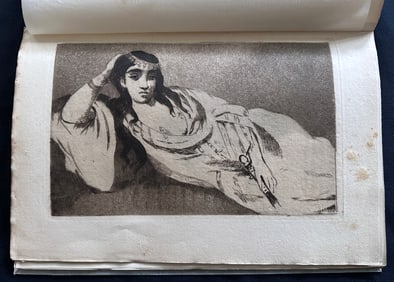 Manet by Bazire. 1884. with two Manet etchings.