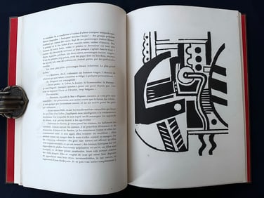 Leger-Malraux. Lunes en papier. 1921, with 7 woodcuts by Leger. One of 112 copies