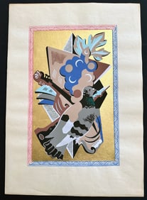 Gino Severini Pochoir. Nature Morte au Pigeon, 1930. One of 125 copies