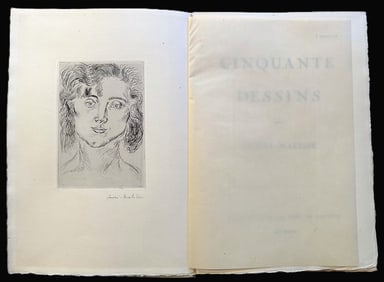 Cinquante Dessins par Henri Matisse. With one signed etching by Matisse