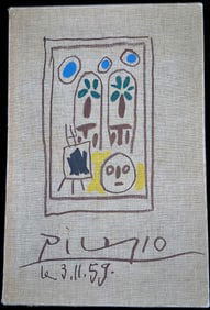 Picasso's Sketchbook, with 25 pages of prints after Picasso. 1960.