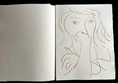 Matisse, Riverdy. 1946 VISAGES  With 14 original lithographs