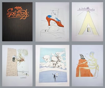 Après 50 ans de Surréalisme, 1974. With 12 signed Drypoints by Salvador Dali.