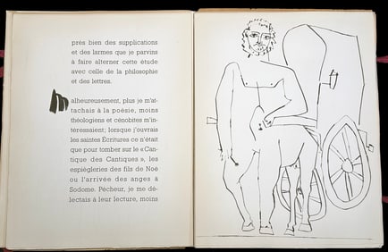 Deux Contes: Le Centaure Picador. With 4 original engravings by Picasso, 1947