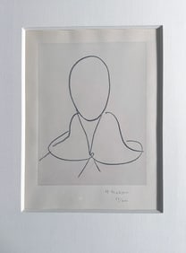 Étude pour Saint Dominique. Lithograph by Henri Matisse. 1982.
