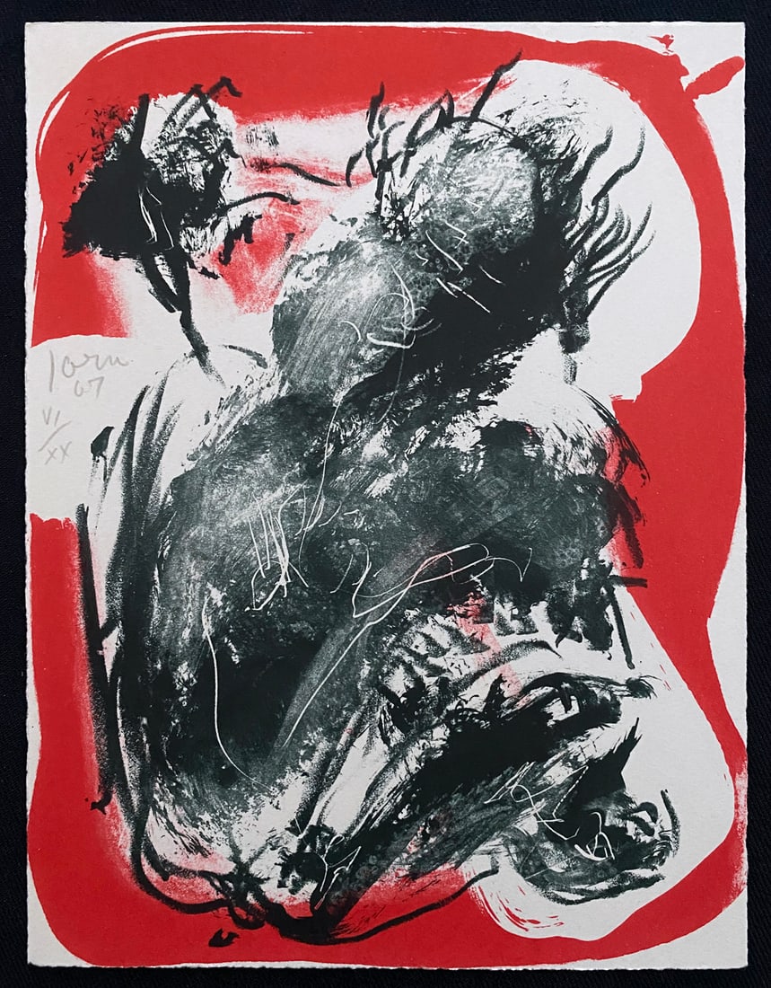 Asger Jorn signed and numbered Lithograph. 1966. One of twenty copies. (1 of 1)