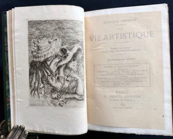 La vie artistique, 8 vols, with prints by Renoir, Pissarro, Rodin and others. 1892/95.