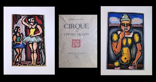 Georges Rouault. Cirque de l'étoile filante, with 17 aquatints in colors. Vollard 1938, one of 250