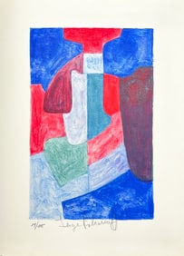 Serge Poliakoff Original signed Lithograph. 1978. One of 115 copies.