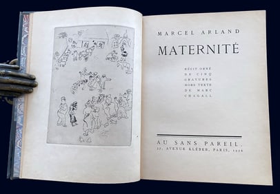 Chagall. Maternite. DELUXE with double Suite of prints, 15 Chagall etchings, 1926.