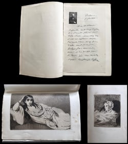 Manet by Bazire. 1884. with two Manet etchings.