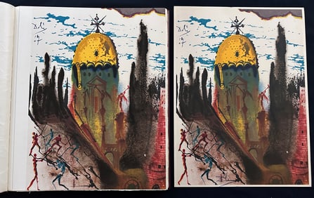 Romeo et Juliette. 1975. With an extra suite of 10 signed lithographs by Dali.