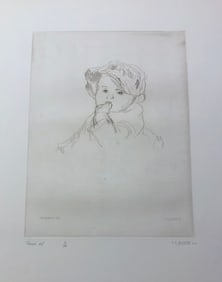La ligne amoureuse (The love line) S.A. Boise after Renoir. Portfolio with 15 etchings.