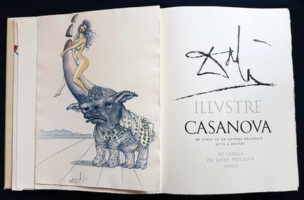 Dali. CASANOVA. 1967. With 21 engravings by Dali