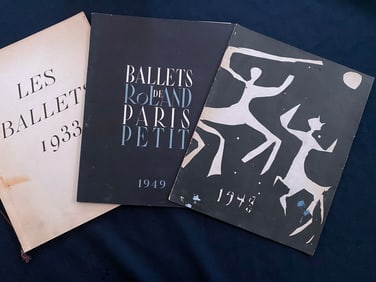 Ballets des Champs Elysees. 1948 (Cover by Picasso) + 1933 and 1949